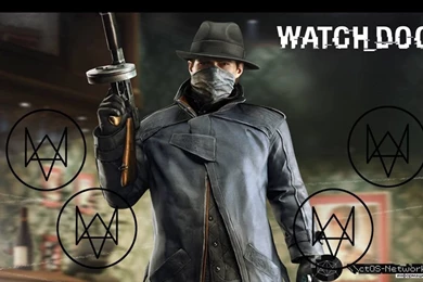 Watch_Dogs Aiden Pearce Holding A Tommy Gun PS Vita Wallpapers ...