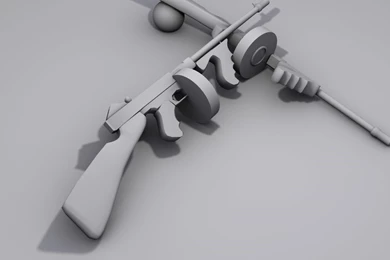 Tommy Gun Render Image   The Fifties Mod For Half Life 2   Mod DB
