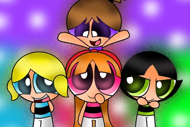 Powerpuff Girls Bell And Bunny   Wallpaper.
