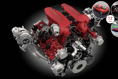 2016 Ferrari 488 GTB Engine