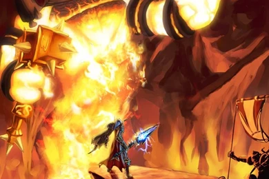 Reign Of Elysian VS. Ragnaros By Pulyx On DeviantArt