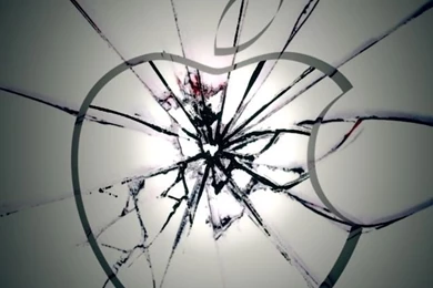 Apple Shattered Glass iPhone HD Wallpaper, iPhone HD Wallpapers ...