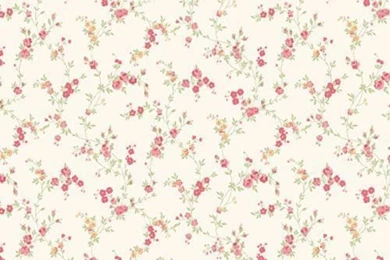 Caramel / Red M0761   Cosy Posy Miniature Floral Shabby Chic ...