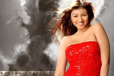 Ayesha Takia Hot Smile Hd Wallpapers Free In Red