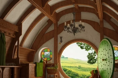 Hobbits House iPad Wallpapers Download