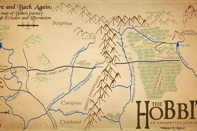 The Hobbit Map Wallpapers By Xiphos71 On DeviantArt