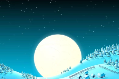 Christmas Backgrounds Night Scene With House On Starry Sky ...