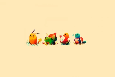 Pokemon Bulbasaur, Pikachu, Charmander, Squirtle HD Desktop ...
