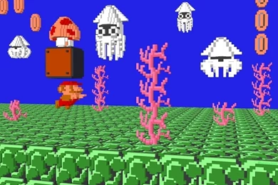 Mario Pixel 3D   Super Mario Bros. Wallpapers (5433549)   Fanpop