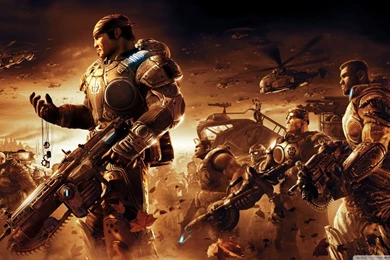 Gears Of War 2 Game Battle HD Desktop Wallpapers : Widescreen ...
