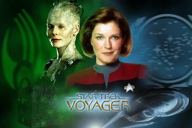 Voyager Vs. Borg   Captain Janeway Wallpapers (17330741)   Fanpop
