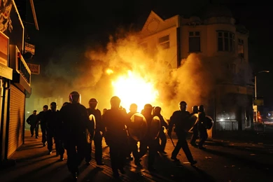 Anarchy Riot Police Crowd Dark Revolution Fire Y Wallpapers ...