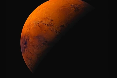 Planet Orange Black IOS9