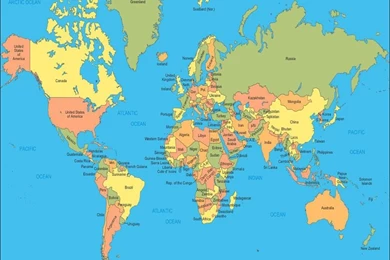 Wallpapers Lenovo World Map 1024x768