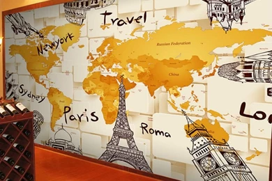 Customize Size Large Mural Home Decoration Wall Stickers Home ...