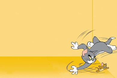 Tom And Jerry, Cat, Mouse, Catch, Run, Funny, Yellow Backgrounds ...