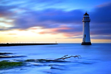 Sea Lighthouse Wallpapers Computer Desktop Back