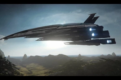 Normandy Mass Effect Mass Effect 3 Anderson Commander Shepard SR2 ...