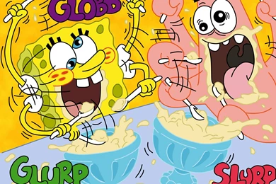 Spongebob & Patrick Eating (Wallpaper)   SpongeBoB Square Pants ...