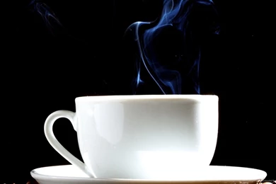 HD Steaming Hot Cup Of Coffee Wallpapers