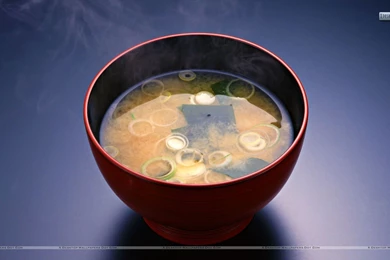 Vegitable Soup In A Red Bowl With Steam Wallpapers