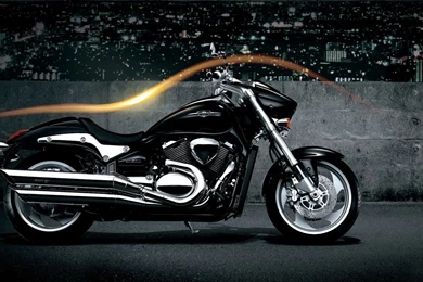 Black Suzuki Intruder Side View Wallpapers 29473