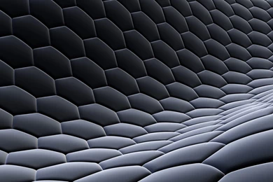 3D View, Abstract, Dark, Design, Hexagons, Digital Art, Honeycomb ...