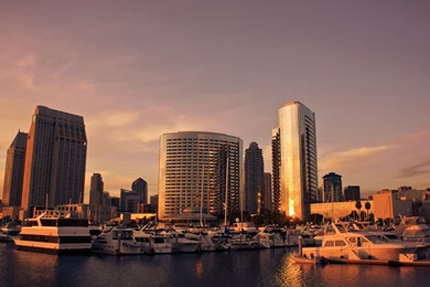 Download Wallpapers 3840x2160 San   Diego, Usa, Skyline, Sunset ...