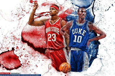 Wallpapers Kobe Dunking On Lebron Vs Aka Blue Mamba Chosen One ...