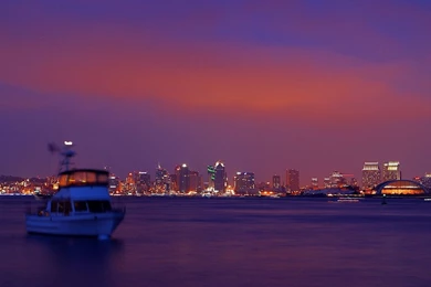 Public Domain Image   Free Picture Of San Diego Skyline At Sunset ...
