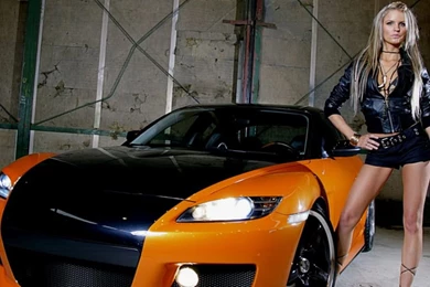 Sexy Model With Hot Car Front Wallpapers 9   SA Wallpapers