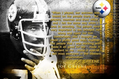 Mean Joe Greene Wallpapers Quote   The Pittsburgh Steelers