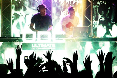 Above and beyond hd wallpaper on decks at a festival   DJ Pictures ...