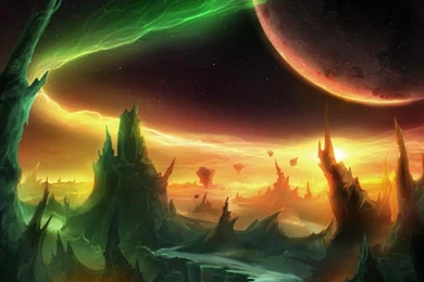 ALIEN WORLD WALLPAPER   (