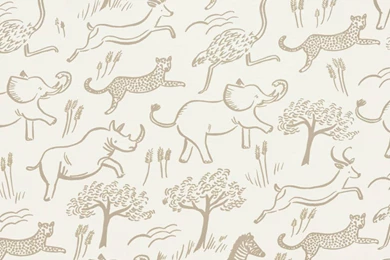 Safari (Taupe) Wallpapers By RIFLE PAPER Co.