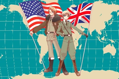Wallpapers Axis Powers Hetalia America England Konachan Com ...