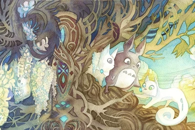 Totoro And Secret Of Kells Crossover By Blix it On DeviantArt