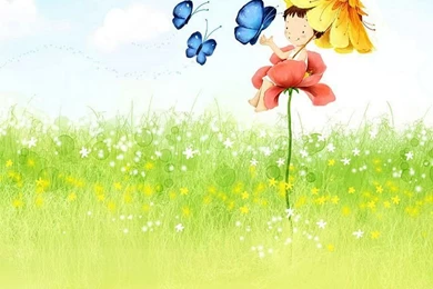 Happy Childhood Sweet Girl Art Illustration Wallpapers 13 ...