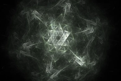 Computer, Graphics, Fractals, Green, Burst, Star (