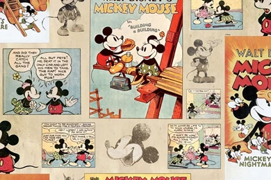 GRAHAM & BROWN DISNEY MICKEY MOUSE VINTAGE EPISODE COMIC STRIP ...
