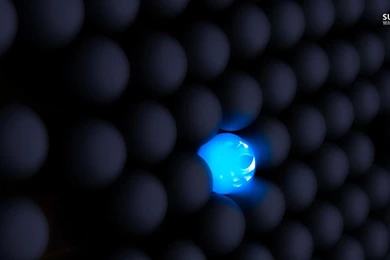 Glowing Sphere In A Wall Wallpapers   3D Wallpapers