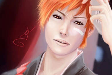 Download Wallpapers 2560x1440 Art, Boy, Kurosaki Ichigo, Bleach ...