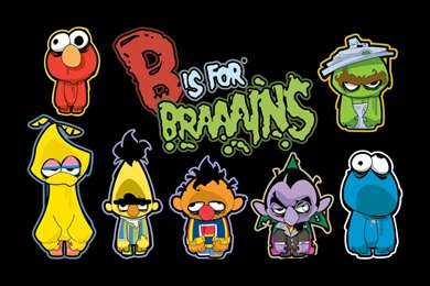 SESAME STREET Family Muppets Children Puppet Comedy Zombie ...