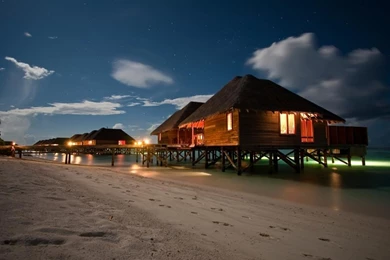 Night Beach Landscape Hd Wallpapers Widescreen 1024x768 Hd ...