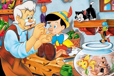 Cartoons Disney Company Pinocchio Movies Wallpapers