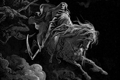 Death Horses Gustave Dore Reaper Dark Wallpapers