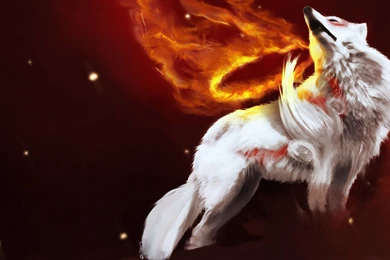 Gallery For   Amaterasu Wolf Wallpapers