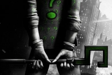 Download Wallpapers 540x960 Batman Arkham City, Riddler, Back, City ...