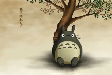 Download Totoro Neighbor Sits Wallpapers 1920x1200