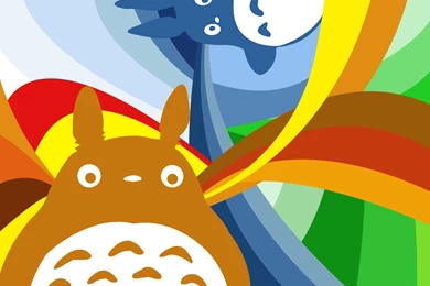 Colorful Totoro Wallpapers 2723 1600 X 1200   WallpaperLayer.com